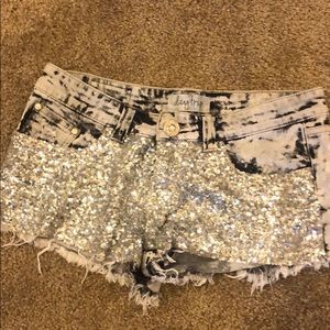 Day trip sequined shorts